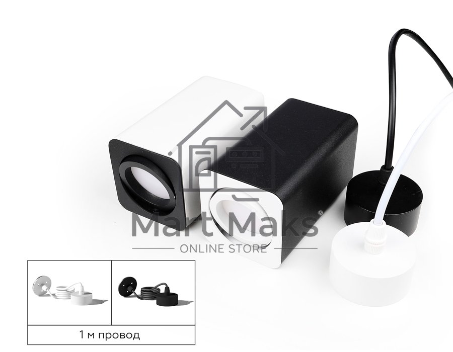 Корпус светильника C7813 SBK черный песок 70*70*H80mm MR16 GU5.3