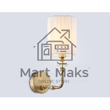 Настенный светильник Ambrella light LH71506 BS/FR латунь/белый матовый E14 max 40W 230*120*310
