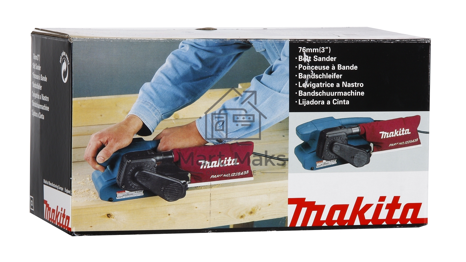 Ленточная шлифовальная машина Makita 9910 650Вт (ширина ленты 76мм)