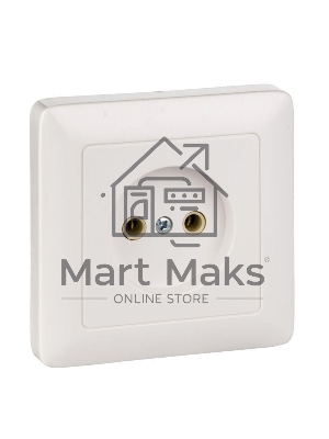 Розетка WESSEN RS10-132-BХИТ белый 1-я б/з 10А скрытый монтаж