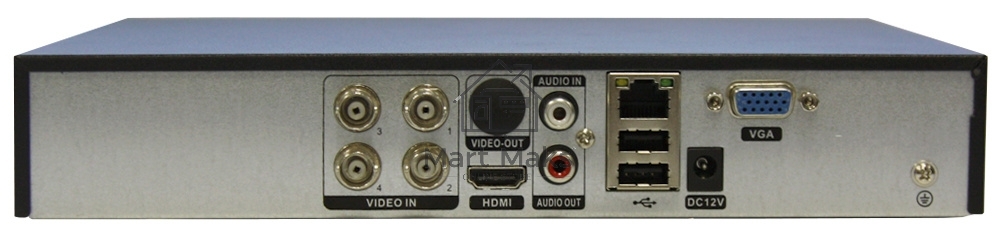 Видеорегистратор Falcon EYE FE-MHD1104 4 канальный 5 в 1 регистратор: запись 4кан 1080N*25к/с; Н.264/H264+; HDMI, VGA, SATA*1 (до 6Tб HDD), 2 USB; Аудио 1/1; Протокол ONVIF, RTSP, P2P; Мобильные платформы Android/IOS