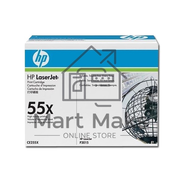 Картридж лазерный HP CE255X черный для LaserJet P3015/P3015d/P3015dn/P3015x 12500 стр.