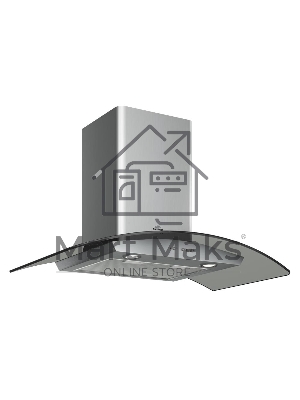 Вытяжка каминная Elikor Аметист 90Н-650-К3Д серебристый, 90 см, 650 куб. м/ч, 54 дБ