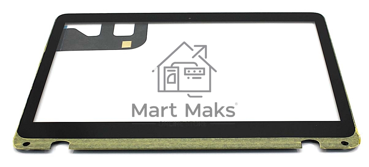 Сенсорное стекло (тачскрин) для Asus Q304 Q304U Q304UA, черное с рамкой