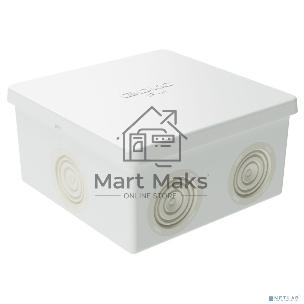 Коробка ответвит. с кабельными вводами. IP44. 80х80х40мм 53700 DKC