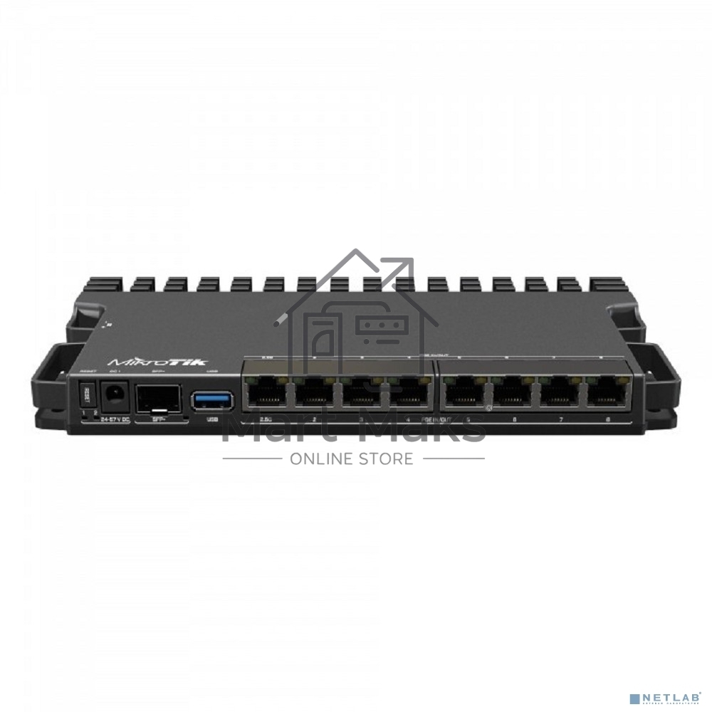 Маршрутизатор Mikrotik RB5009UPr+S+IN,7х 1G RJ45, 2.5G RJ45, 10G SFP+, 1xPoE in, 7x PoE out
