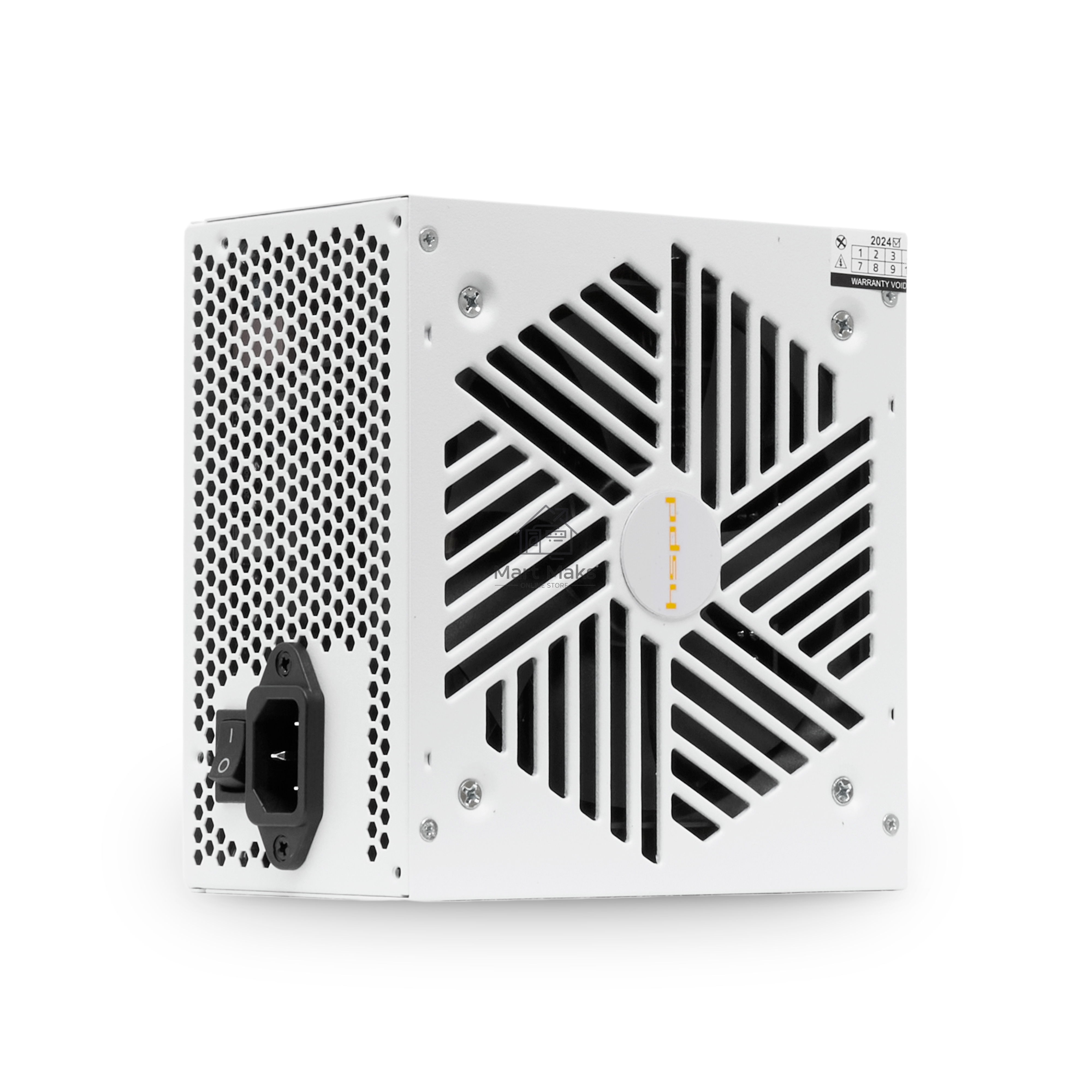 Блок питания HSPD, 850W 80 PLUS Gold (ATX, 3.1, PCIe 5.1, Full modular, 1x24(20+4)pin mesh 550mm, 2xCPU 8(4+4)pin 700mm, 2xPCIe*2 8(6+2)pin 600+150mm, 1x12VHPWR PCIe 5.1 12+4pin 600W 600mm, 3xSATA*3 450+150+150mm, 1xMOLEX4pin*3 450+150+150mm, Active, 120x