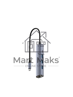 Адаптер CUDY 5-IN-1 USB Hub with GbE