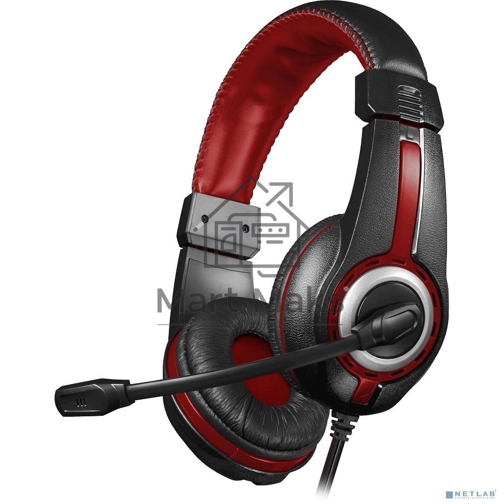 Наушники DEFENDER Warhead G-185 черный + красный, кабель 2 м 