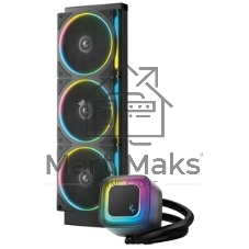 Система жидкостного охлаждения Deepcool LE360 PRO ARGb Soc-AM5/AM4/1200/1700/1851 черный 4-pin 19-33dB Al 300W 1817gr Ret (R-LE360PRO-BKAMMC-G-1)