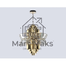 Люстра Ambrella light LH41023/18 BS/CL латунь/прозрачный E14*18 max 40W D700*750