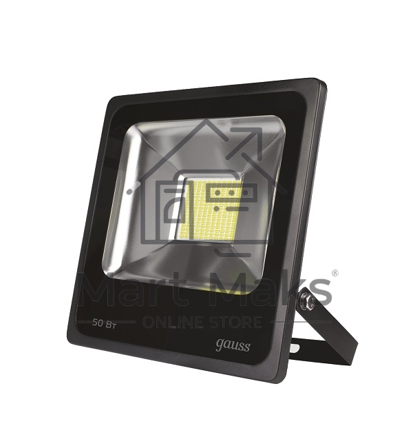 Прожектор светодиодный GAUSS 613100350 LED 50W IP65 6500К черный 1/6