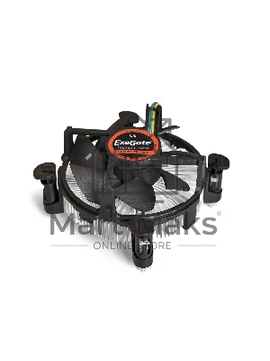 Кулер для процессора ExeGate EЕ97378-PWM черный, 92 мм, алюминий/медь, 2600 об/мин, 24 дБ, 4 pin, 95 Вт, 60 мм