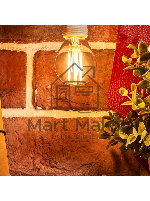 Лампа светодиодная филаментная Rexant Шарик GL45 9.5 Вт 950 Лм 2700K E14 прозрачная колба