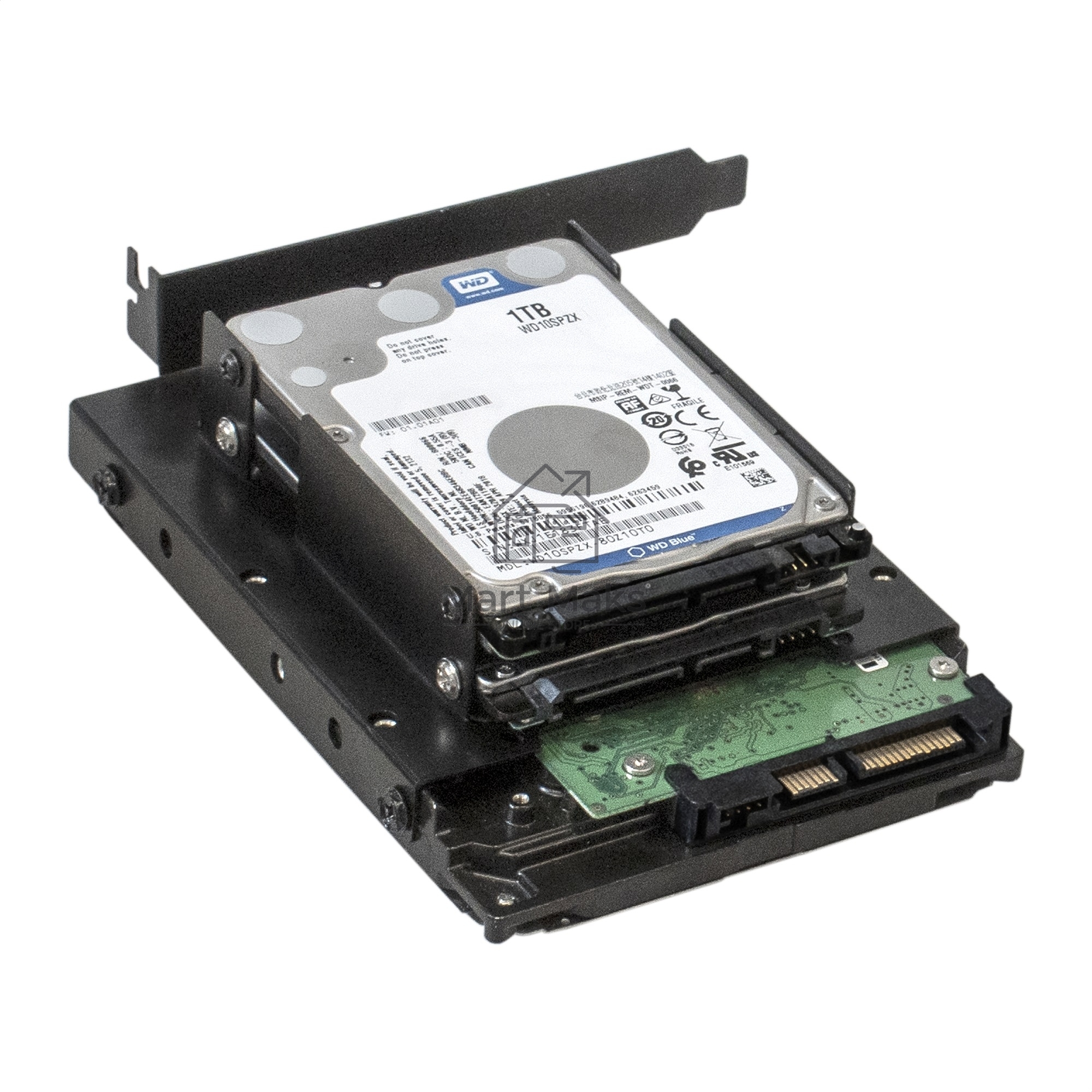 Салазки (переходник) ExeGate EX292548RUS HD-22O13TBM металлические для установки 2xHDD/SSD 2.5