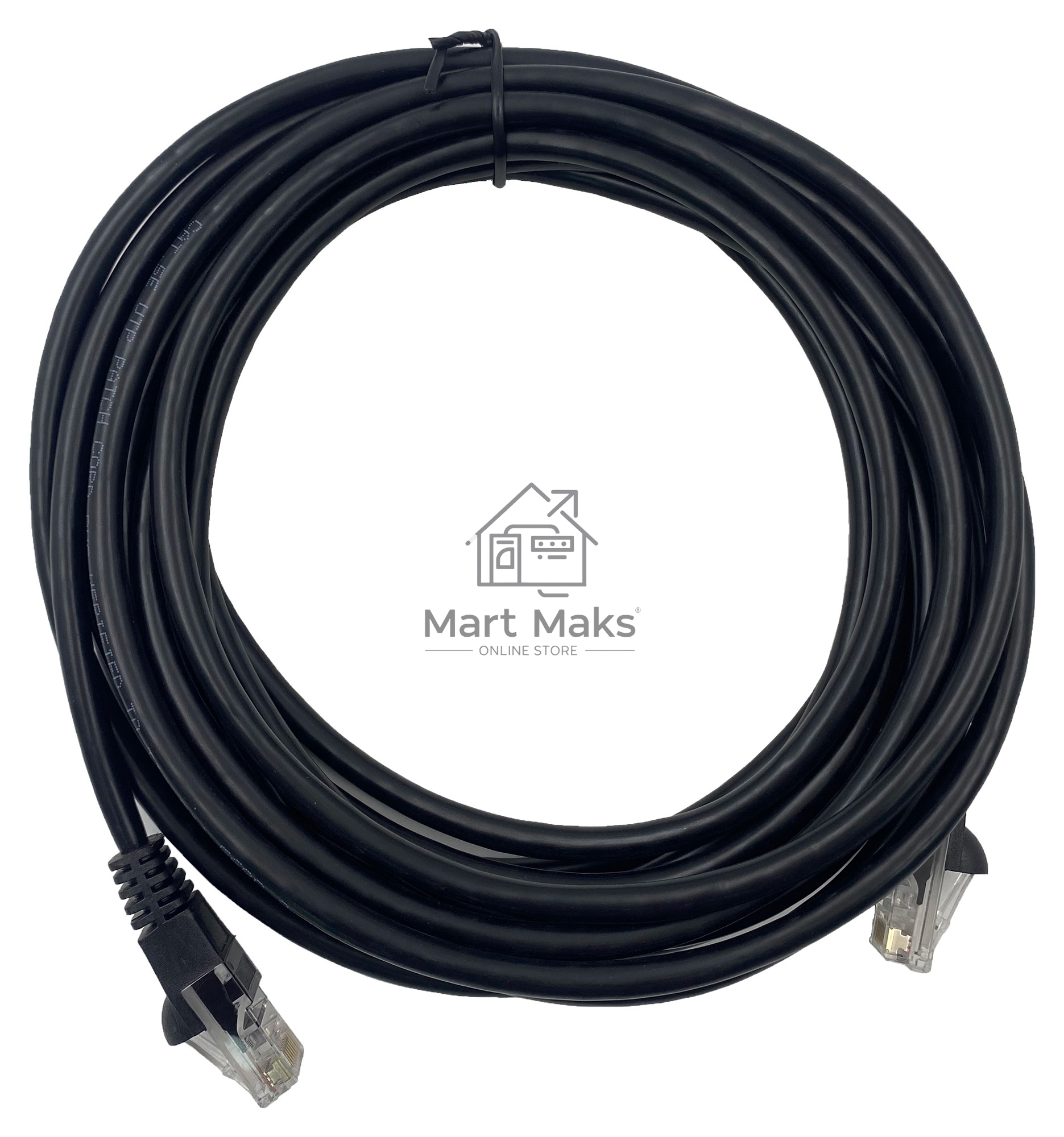 Патч-корд Buro UTP 4 пары cat5E CCA molded 5м черный RJ-45 (m)-RJ-45 (m)