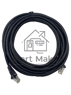 Патч-корд Buro UTP 4 пары cat5E CCA molded 5м черный RJ-45 (m)-RJ-45 (m)