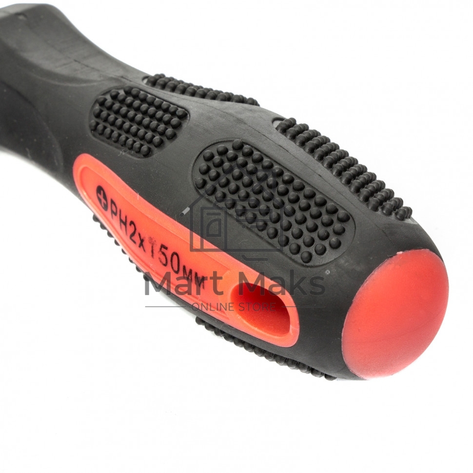 Отвертка MATRIX Anti-Slip, Ph2x150 мм, CrV, двухкомп. рукоятка MATRIX 12250