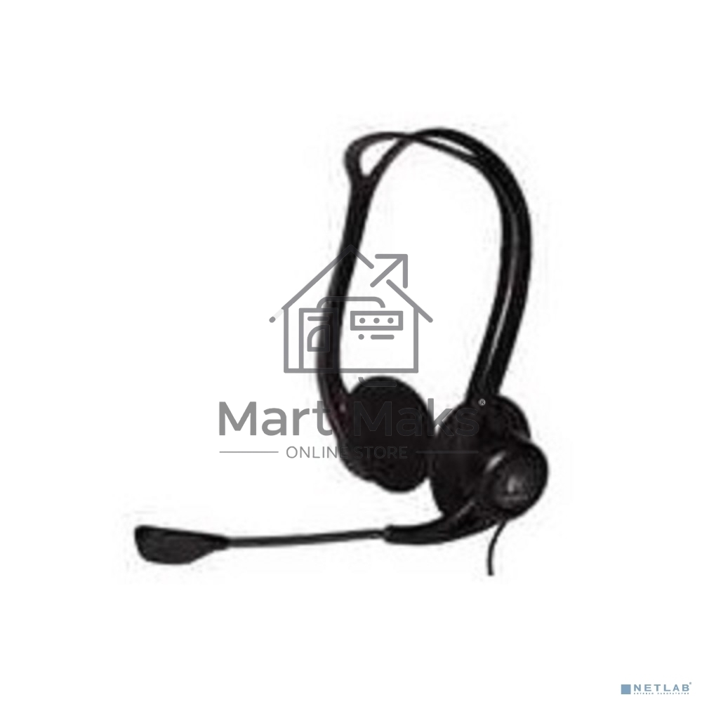 Наушники с микрофоном Logitech 960 черный 2.4м накладные оголовье (981-000100)