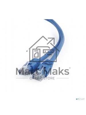 Патч-корд UTP Cablexpert кат.6, 0.5м, литой, многожильный, синий