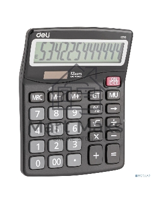 Калькулятор настольный Deli E1210 темно-серый 12-разр. 1003511