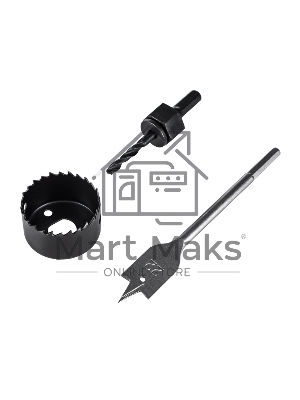 Набор для установки врезных замков, 22 мм/48 мм (перовое сверло/кольцевая пила) KRANZ