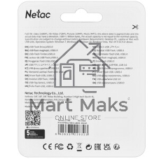 Флешка USB Netac U185 (NT03U185N-064G-32WH), 64Gb, USB 3.0, R/W 100/25, белый/серый