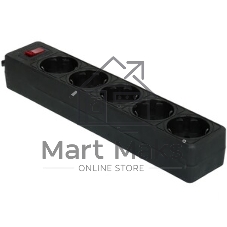 Сетевой фильтр Smartbuy (SBSP-30-K) - 5 роз х 3 м - черный