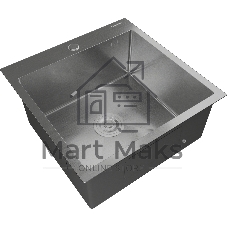 Кухонная мойка 5050 inox 1 чаша 450x400x205, монтаж: врезной, материал: нержавеющая сталь, нержавеющая сталь