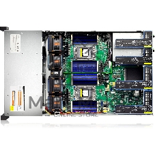 Серверная платформа Gooxi SR201-D25RE 2U 25 bay server with expander bp,based on AMD 7003 2 riser cards of PCIe4.0(X32 to x16x8) 2x rear SAS/SATA 2x rear NVME 1300W 1+1 PSU EU power cables rail kit