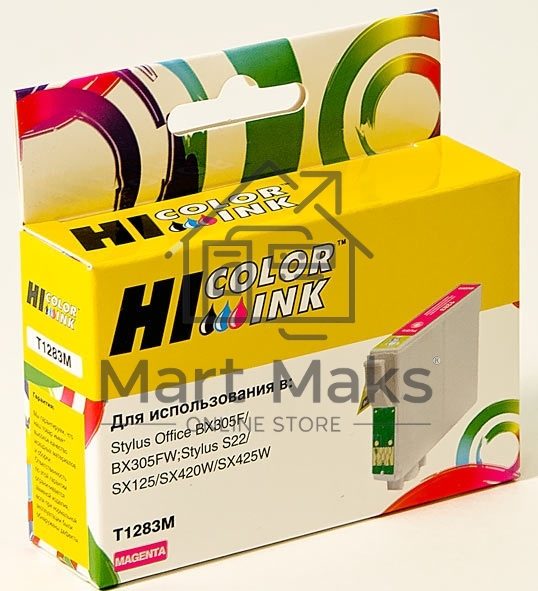 Картридж Epson Stylus S22/SX125/SX420W/SX425W/BX305F (Hi-Black) new, C13T12834010, M