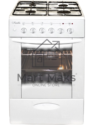 Плита комбинированная Лысьва ЭГ 401 МС-2у белый, газовых конфорок 4 шт, духовка 57 л, 50 см x 85 см x 60 см