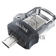 Флешка USB 64 Gb SanDisk Ultra Android Dual OTG, m3.0/USB 3.0, черный
