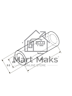 Гильза ГМЛ 2,5-2,6 (2,5 мм² - Ø 2,6 мм) ГОСТ 23469.3-79 (в упак. 10 шт.) Rexant