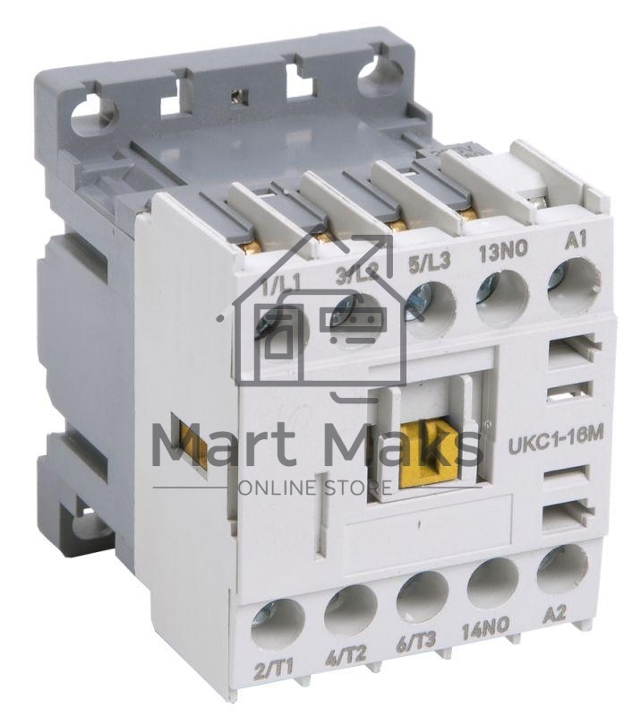 Миниконтактор МКИ-11210 12А 230В/АС3 1НО IEK KMM11-012-230-10