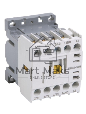 Миниконтактор МКИ-11210 12А 230В/АС3 1НО IEK KMM11-012-230-10
