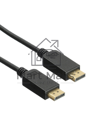 Кабель аудио-видео Buro ver 1.4 DisplayPort (m)/DisplayPort (m) 5м. черный (BHP-DPP-1.4-5)