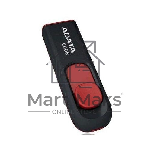 Флешка USB R/W ADATA R/W 16Gb C008 AC008-16G-RKD USB2.0 красный