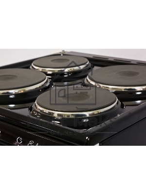 Плита электрическая De Luxe 5004.12э черный, конфорок 4 шт, духовка 46 л, 50 см x 85 см x 50 см