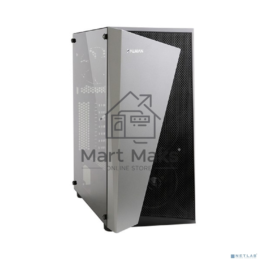 Компьютерный корпус ZALMAN S4 Plus, ATX, BLACK, WINDOW, 1x5.25