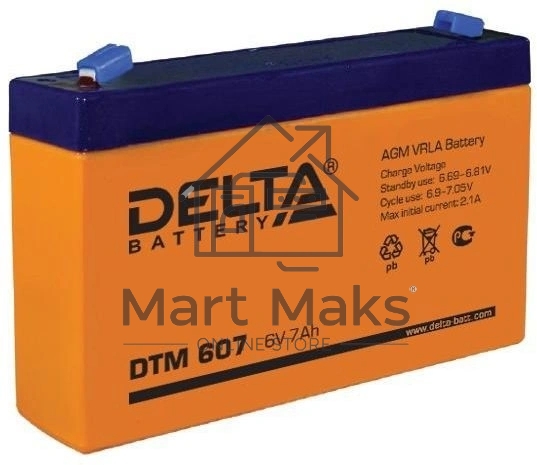 Батарея Delta DTM 607 (6V, 7Ah)