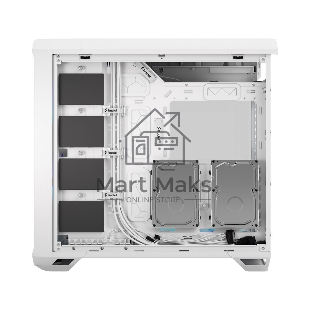 Корпус ПК без блока питания Fractal Design Torrent RGB TG Clear Tint, Full-Tower, 2x180mm + 3x140mm RGB, 2xUSB-A 3.2 + 1xUSB 3.2 Type-C E-ATX, SSI-CEB, SSI-EEB, ATX, mATX, mITX White