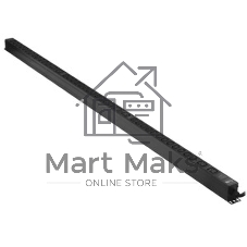 Блок распределения питания Lanmaster TWT-PDVMT1-6X36-32A верт.размещ. 6xC19 36xC13 с мониторингом 32A IEC 309 3м