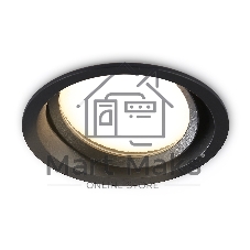 Светильник Ambrella light TN6653 BK черный IP44 GX53 D110*48