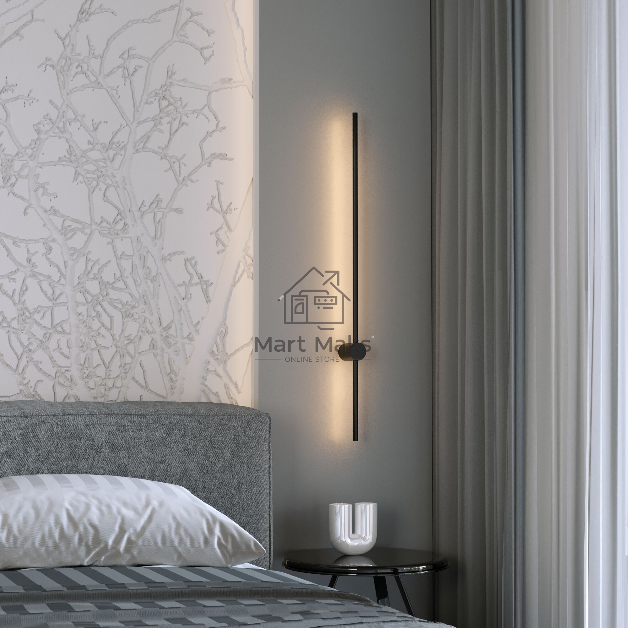 Светильник настенный светодиодный MRL LED 1121 / Cane LED черный