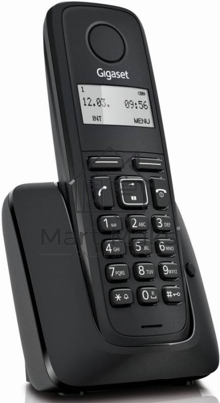 Радиотелефон Dect Gigaset A116 черный АОН