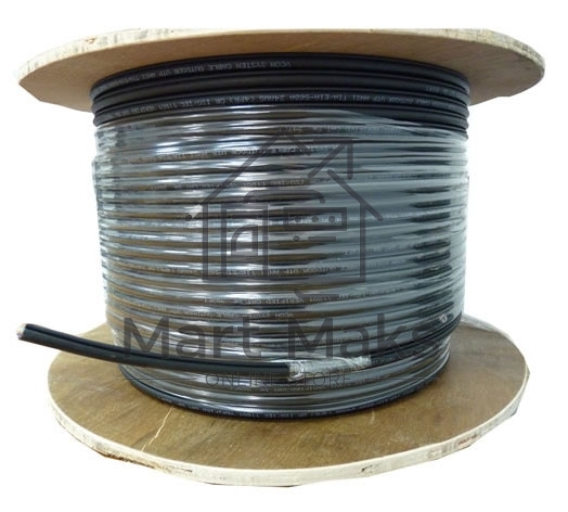 Кабель сетевой UTP 4 пары cat5E solid 0.50мм CCA 305м черный outdoor