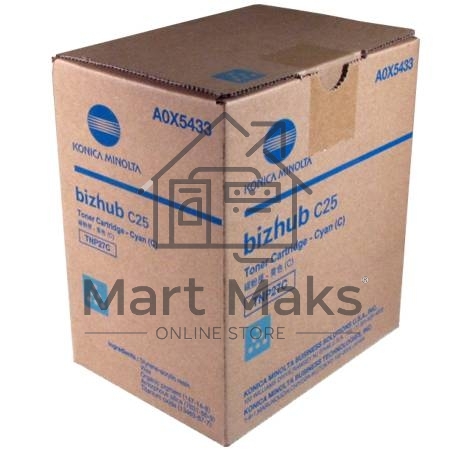 Картридж лазерный Konica-Minolta bizhub C25 синий TNP-27C