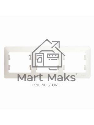 Рамка 3-м Glossa горизонт. перламутр SchE GSL000603