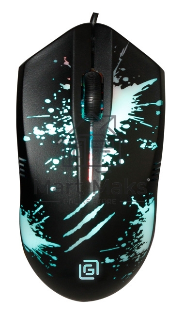 Мышь проводная Oklick 399M STIGMA черный, 1200 dpi, USB, кнопки - 3
